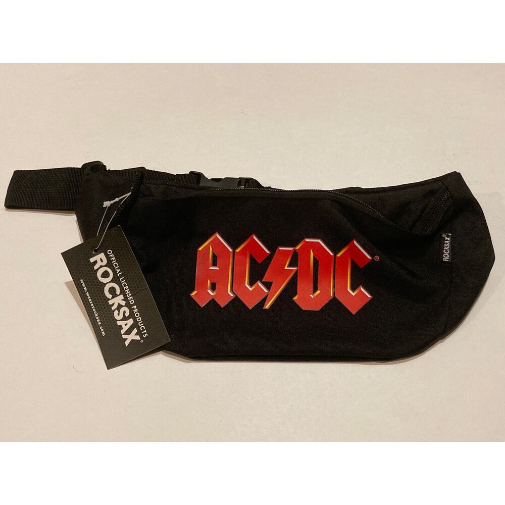 Rocksax AC/DC Logo Fanny Pack Man Purse AC DC